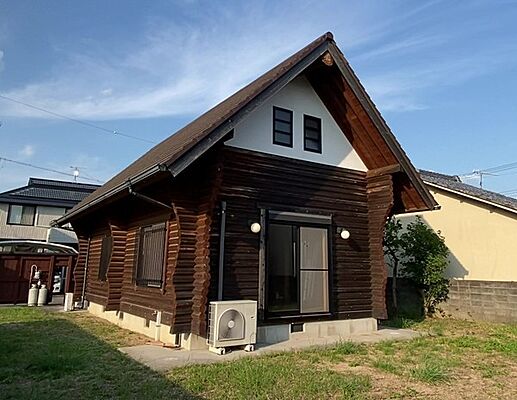 外観 ルームツアー動画あり、ログハウス