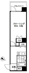 エトワール恵比寿三葉 1Kの間取図画像