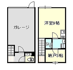 ヒミツキチ ワンルームの間取図画像