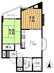 アーバン・ハイツ 2DKの間取図画像
