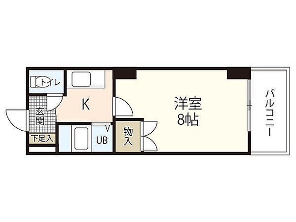 カルティエ城北通り ｜広島県広島市中区東白島町(賃貸マンション1K・9階・20.00㎡)の写真 その2