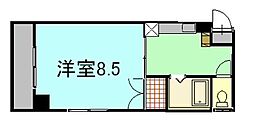 グランシャリオK 1Kの間取図画像