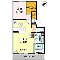 サウスヒルズ 102 ｜ 山口県宇部市東新川町7-10-3（賃貸アパート1LDK・1階・44.20㎡） その2