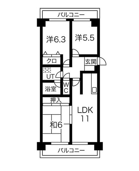 愛知県名古屋市昭和区滝川町(賃貸マンション3LDK・3階・62.70㎡)の写真 その2