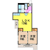 愛知県名古屋市瑞穂区井戸田町２丁目（賃貸マンション2LDK・3階・58.11㎡） その2