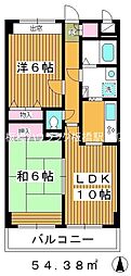 ルミエール西台 2LDKの間取図画像