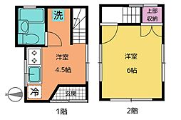 ともしびハウス 1DKの間取り