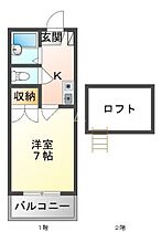 大阪府門真市野里町37-2（賃貸アパート1K・2階・21.08㎡） その2