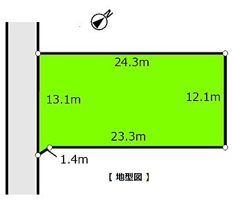 区画図：地型図