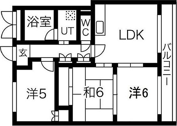 エクセレント都I 402｜大阪府吹田市五月が丘東(賃貸マンション3LDK・4階・57.80㎡)の写真 その2