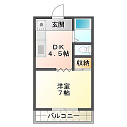 間取図画像 1DK