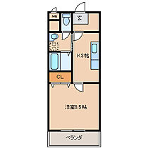 サンセットヒルズ 403 ｜ 福岡県久留米市東合川新町（賃貸マンション1DK・4階・32.00㎡） その2