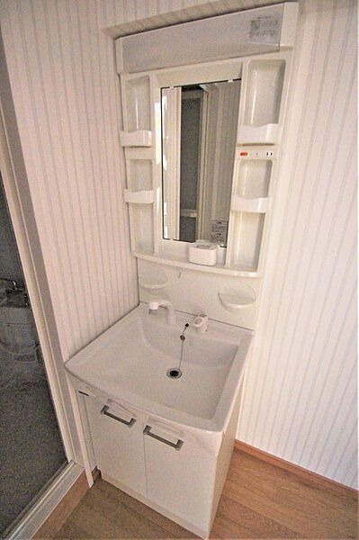 画像20:人気のシャワー付き洗面化粧台です。身だしなみをととのえる際に便利です。