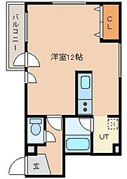 エーコー第5ビル ワンルームの間取図画像
