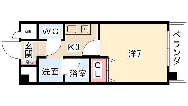 ホームズ】スカイフラット名古屋[1K/賃料5.2万円/7階/24.21㎡]。賃貸