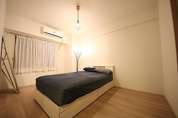 大きなベッドも...
