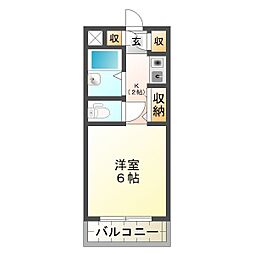 間取図画像 1K