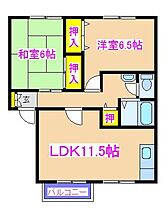 鹿児島県霧島市国分広瀬1丁目24-43（賃貸アパート2LDK・2階・55.32㎡） その2