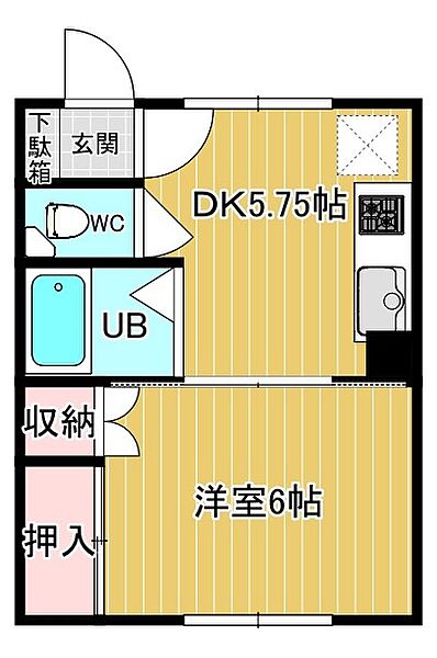 ポフレ 202｜北海道北見市美芳町７丁目(賃貸アパート1DK・2階・26.90㎡)の写真 その2