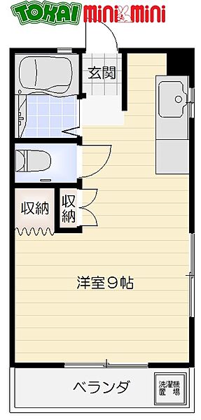 メゾン飛鳥 201｜三重県松阪市五月町(賃貸アパート1R・2階・23.18㎡)の写真 その2