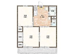 間取図画像 3K