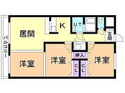 間取図画像 3LDK