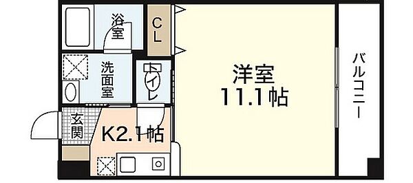 フリージアコート ｜広島県広島市西区南観音1丁目(賃貸マンション1K・6階・30.15㎡)の写真 その2