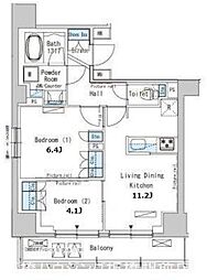 パークアクシス西巣鴨 2LDKの間取図画像