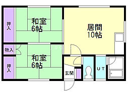 間取図画像 2LDK