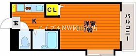 岡山県岡山市南区福富西1丁目（賃貸マンション1K・2階・19.81㎡） その2