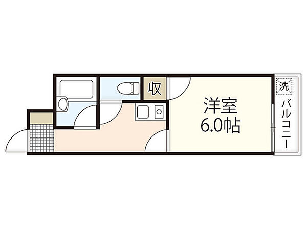 ファミールマツイ ｜広島県広島市西区西観音町(賃貸マンション1K・3階・19.00㎡)の写真 その2