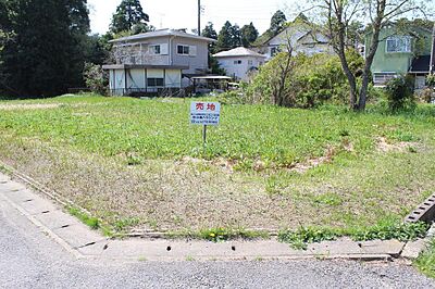 外観：角地で日当たり良好