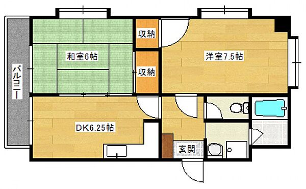 広島県広島市西区大芝３丁目(賃貸マンション2DK・9階・39.48㎡)の写真 その2