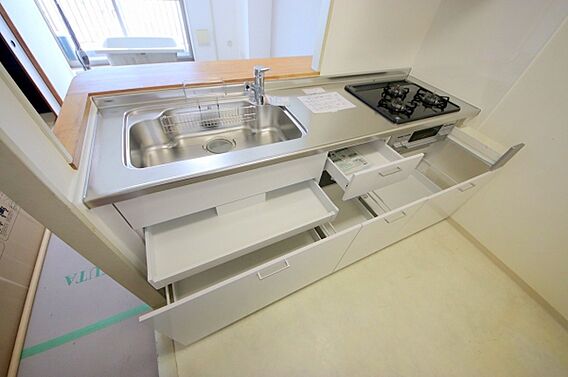 リビングも一望...