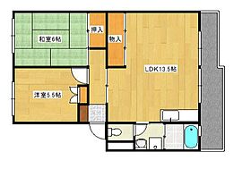 広島県広島市西区井口台１丁目（賃貸マンション2LDK・3階・55.30㎡） その2