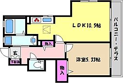 ラ・プリューム 1階
