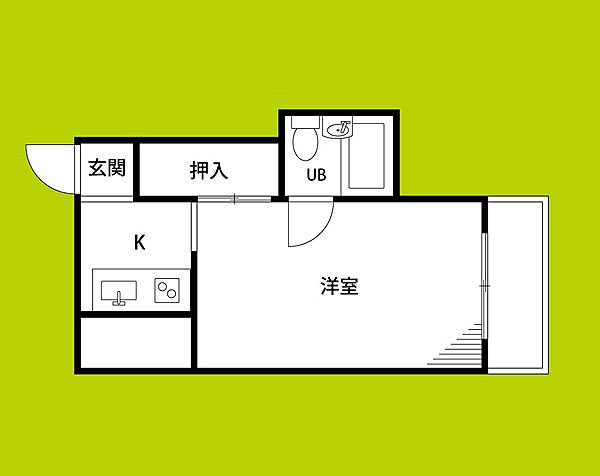 センターヒル我孫子 ｜大阪府大阪市住吉区我孫子３丁目(賃貸マンション1R・4階・16.00㎡)の写真 その2