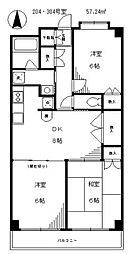 アステル 3DKの間取図画像