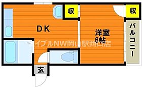 Ｔコーポ  ｜ 岡山県岡山市北区富田町2丁目（賃貸マンション1DK・3階・26.44㎡） その2