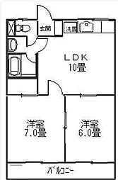 間取図画像 2LDK