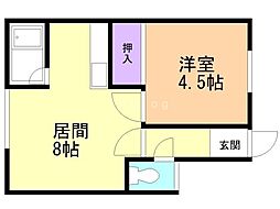 マイルーム5・3 1LDKの間取図画像