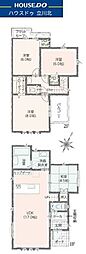 未入居物件　福生市福生　全9邸2号棟 4LDKの間取り