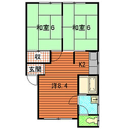 間取図画像 2LDK
