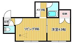 間取図画像 1LDK