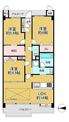 間取り リブコートフェリス須磨山手台 5階/-