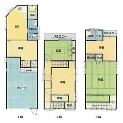 鳥取市立川町1丁目　中古戸建 5DKの間取り