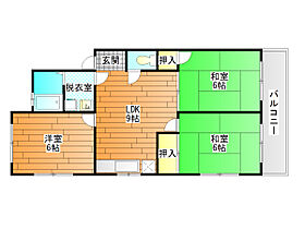 野中ハイツＡ棟  ｜ 大阪府藤井寺市野中４丁目（賃貸アパート3LDK・2階・53.50㎡） その2