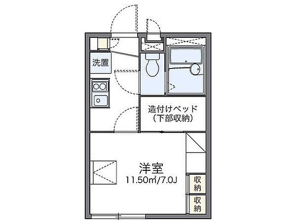 レオパレスフィオーレII ｜広島県広島市安佐南区東原2丁目(賃貸アパート1K・2階・19.87㎡)の写真 その2