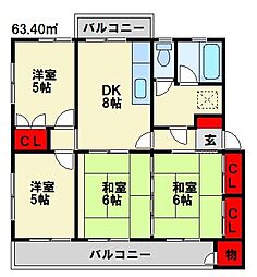 エメラルドタウン本城 F棟 5階