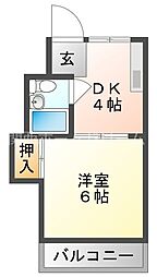 間取図画像 1K
